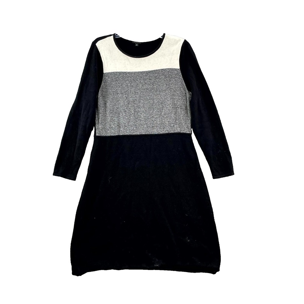 Talbots Colorblock Marled Sweater Dress Womens Large Pullover Corpcore Academia
